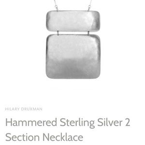 Hammered Sterling Silver Necklace from Magpie
